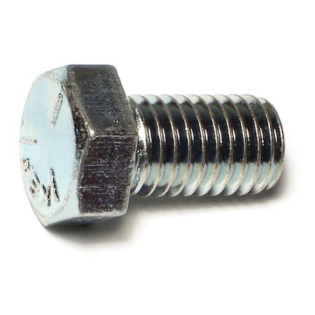 Midwest Fastener Grade 5, 9/16"-12 Hex Head Cap Screw, Zinc Plated Steel, 1 in L, 25 PK 00357